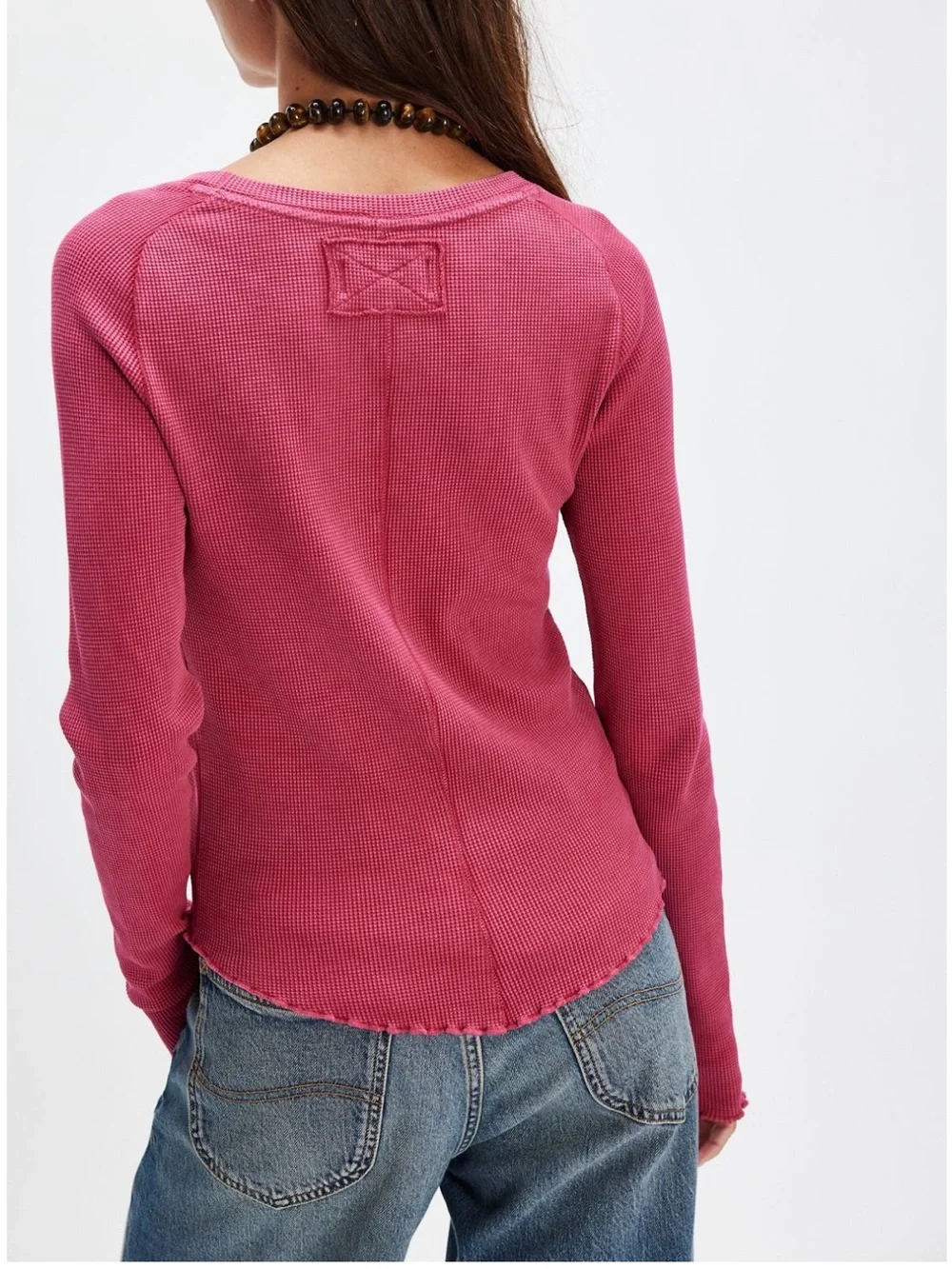 Free People We The Free Easy Does It Long Sleeve Tee NWT S